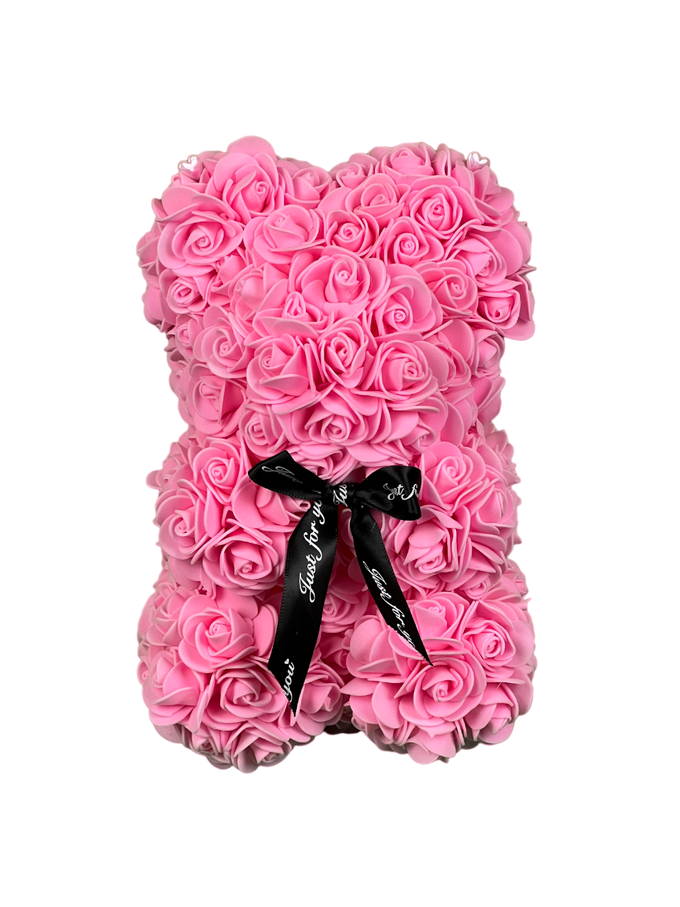 Foam Rose Flower Teddy Bear Gift – Sanita's Flowers