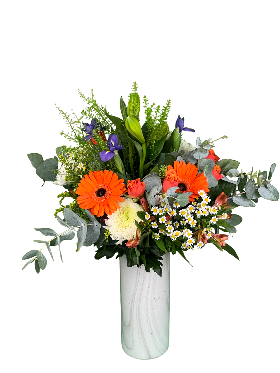 rose and lily bouquet