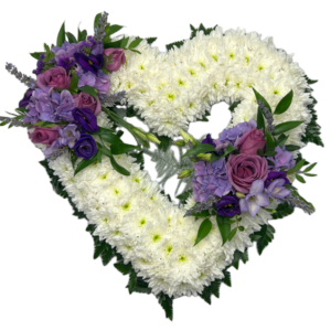 flower bouquet heart shape