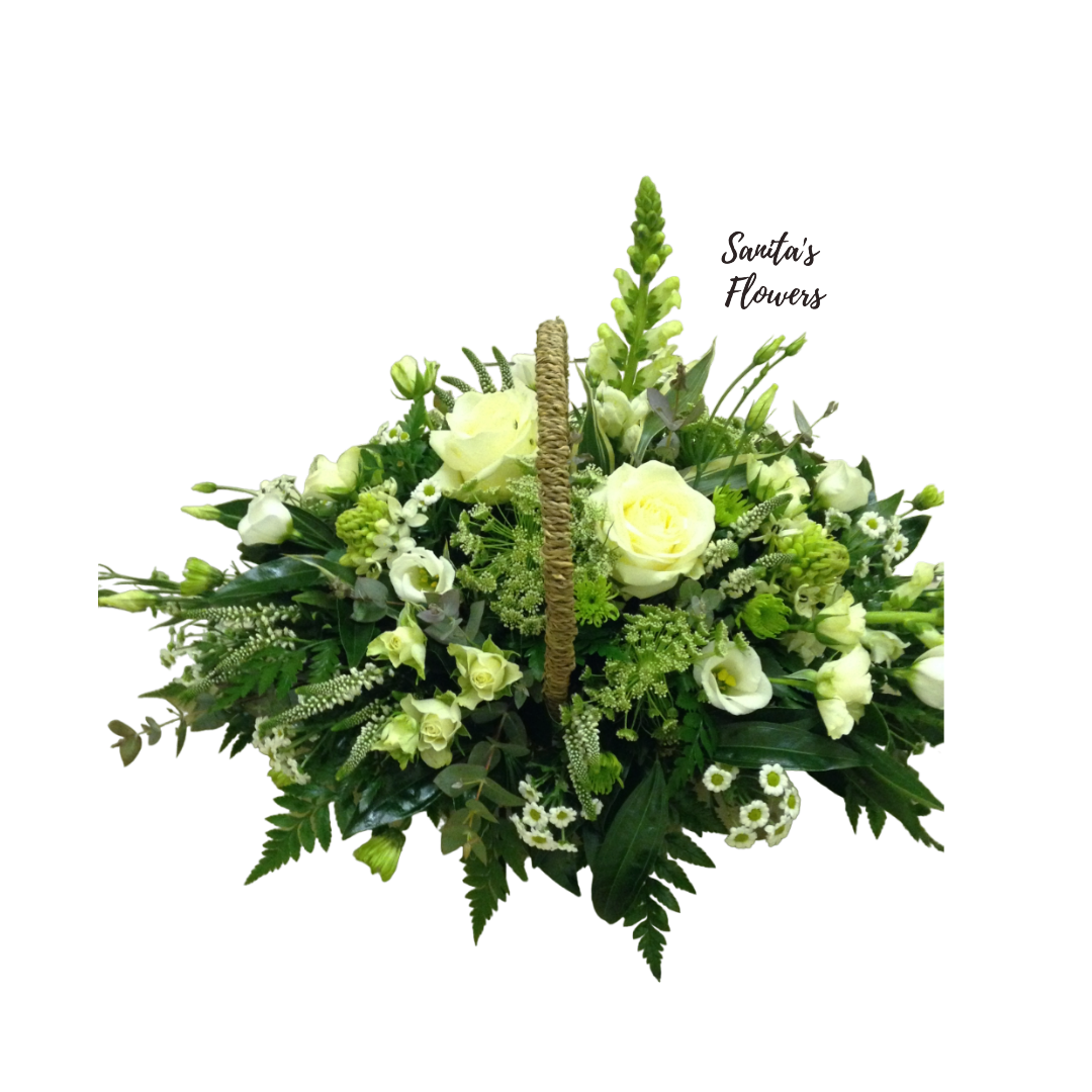 artificial hanging flower baskets