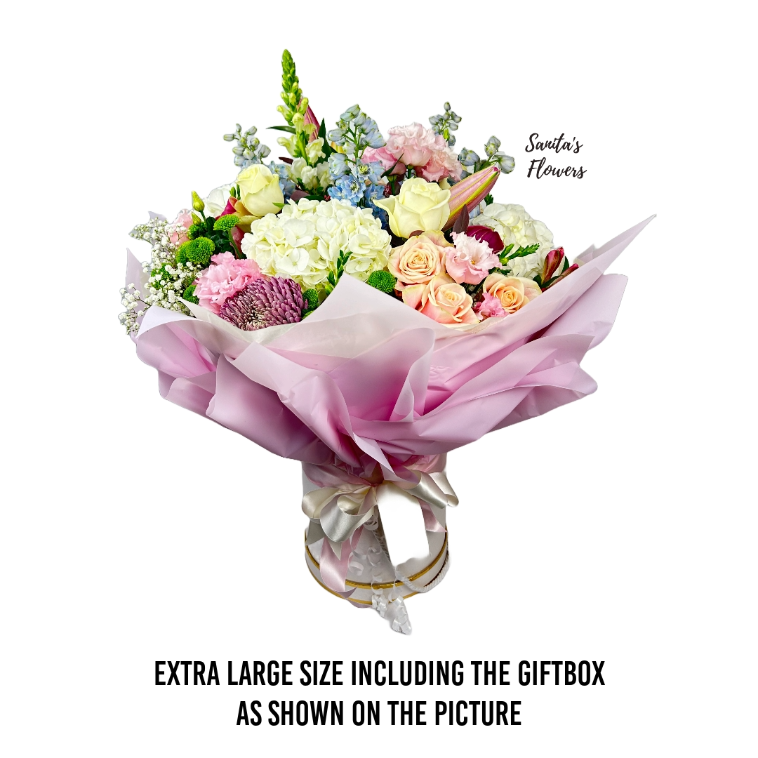 Sanitas hatbox flowers