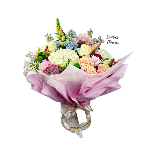 hatbox flowers