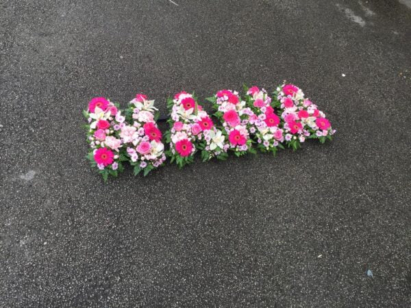 letter funeral flowers