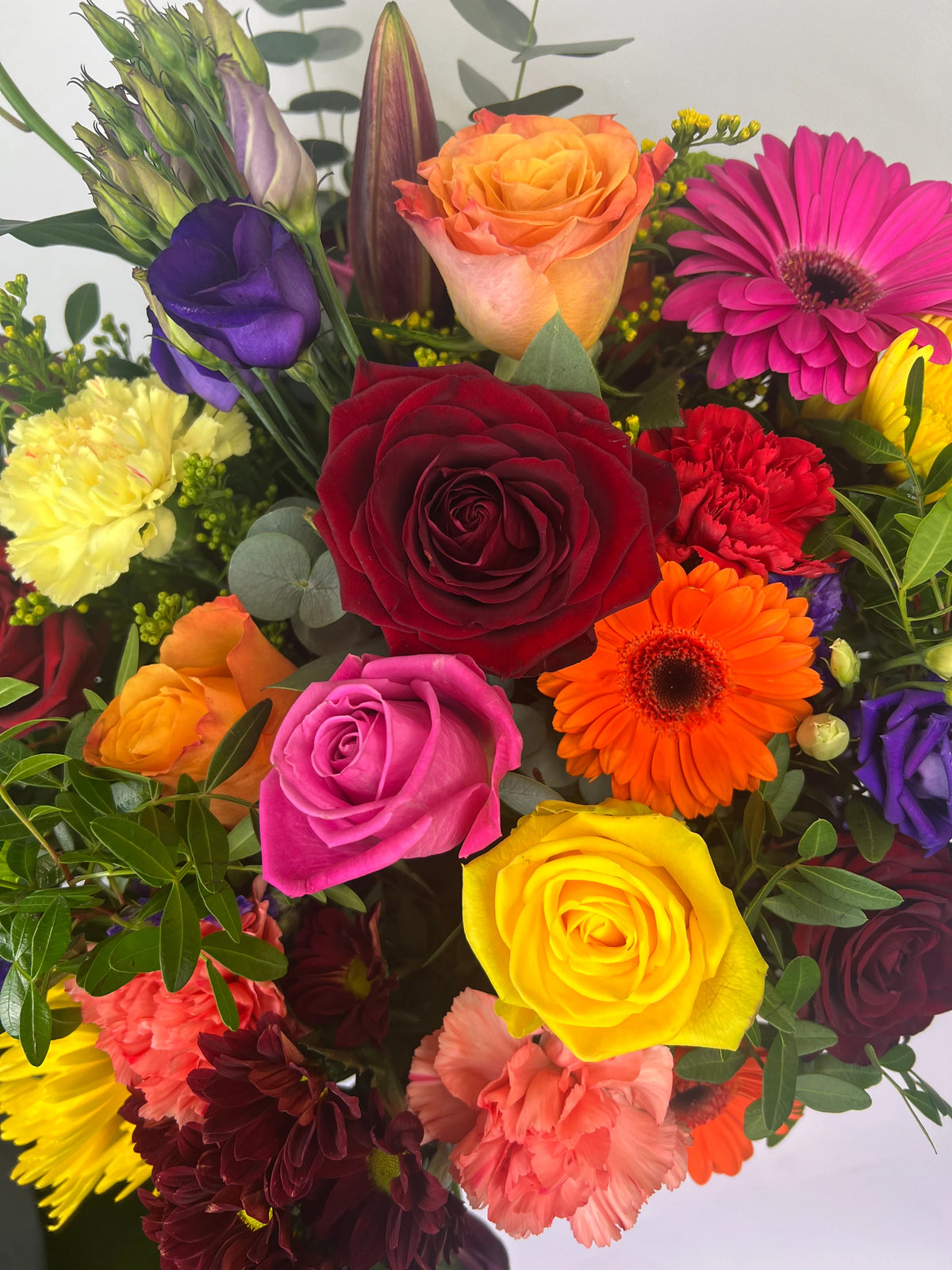 Multi Flower Set RITA – The Multi-Colour | Mixed Flower Bouquet – Sanita's Flowers