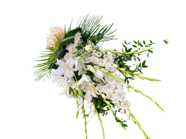 flat bouquet of flowers